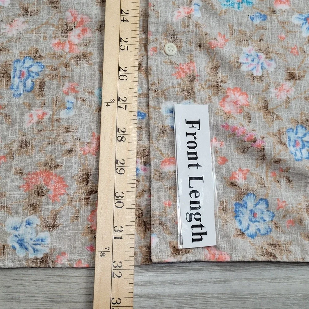 🌺 Vintage Reyn Spooner Floral Reverse Print Shirt Mens XXL Made Hawaii Resort